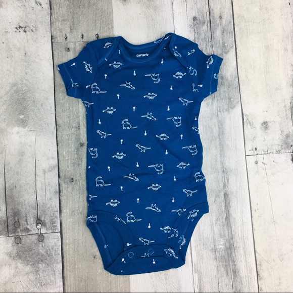 Carter’s 5 Pack Boys Short Sleeve Bodysuits Dino - Picture 3 of 6